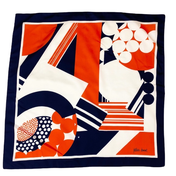 Vintage Patricia Dumont Colour Block Scarf - Picture 1 of 7